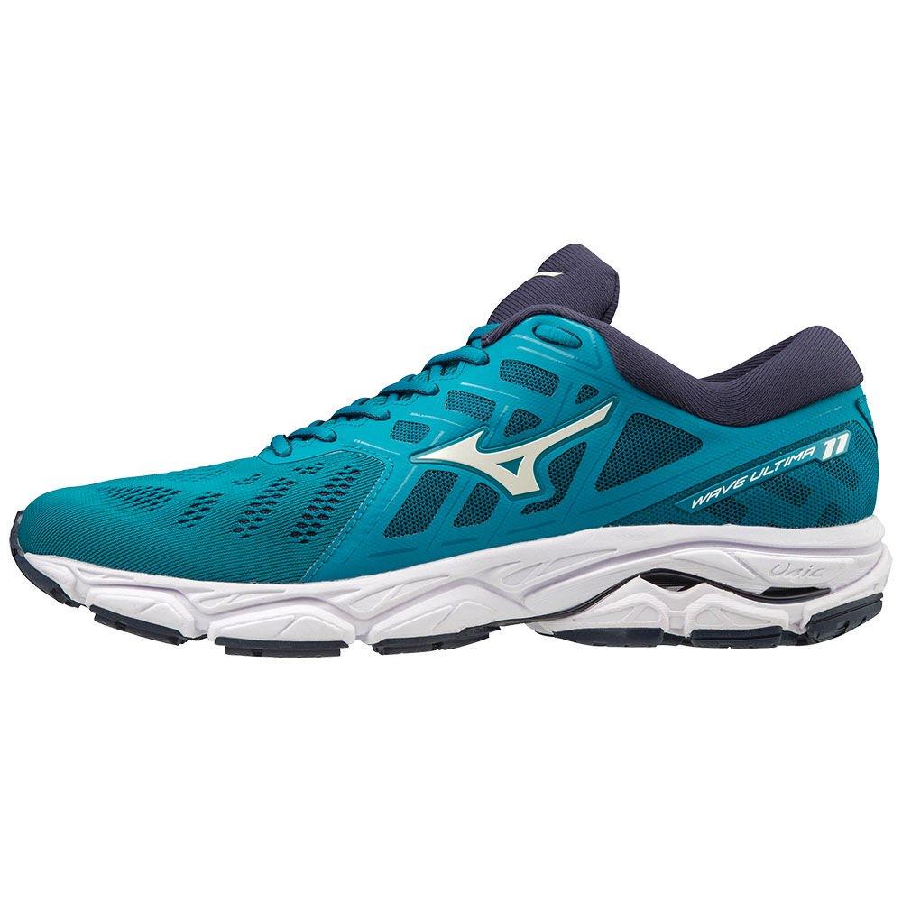 Mizuno Men's Running Shoes Blue/White/Navy WAVE ULTIMA 11 Shoes - J1GC190954